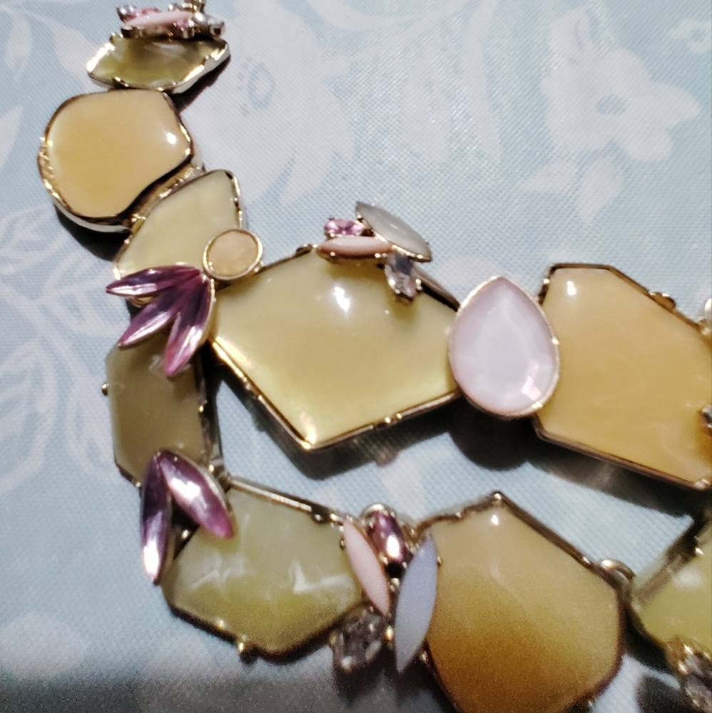 Torrid Statement Necklace Multicolor Stones  Extender Chocker - Picture 3 of 6
